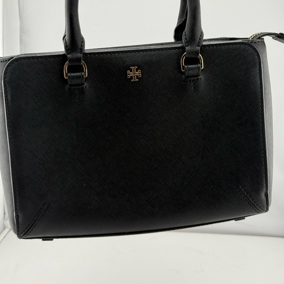 Tory Burch Black and Gold Satchel - Picture 2 of 10